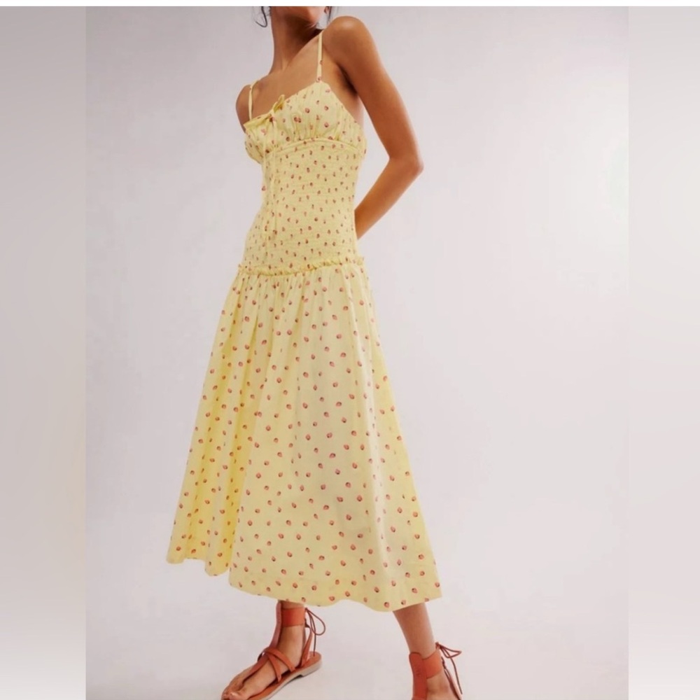 Free People Lavender Daze Strawberry Dress Small NWOT